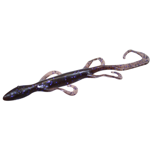 ZOOM 4 Mini Lizard, plastic bass bait, Chartreuse Pumpkinseed, 15