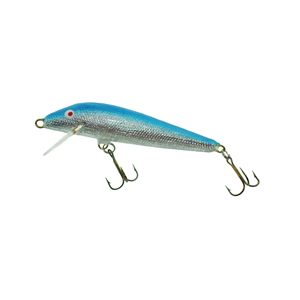 AC Model 200 Shiner 2" Wood Shallow 1/10oz Minnow in SILVER/BLUE BACK for BASS 