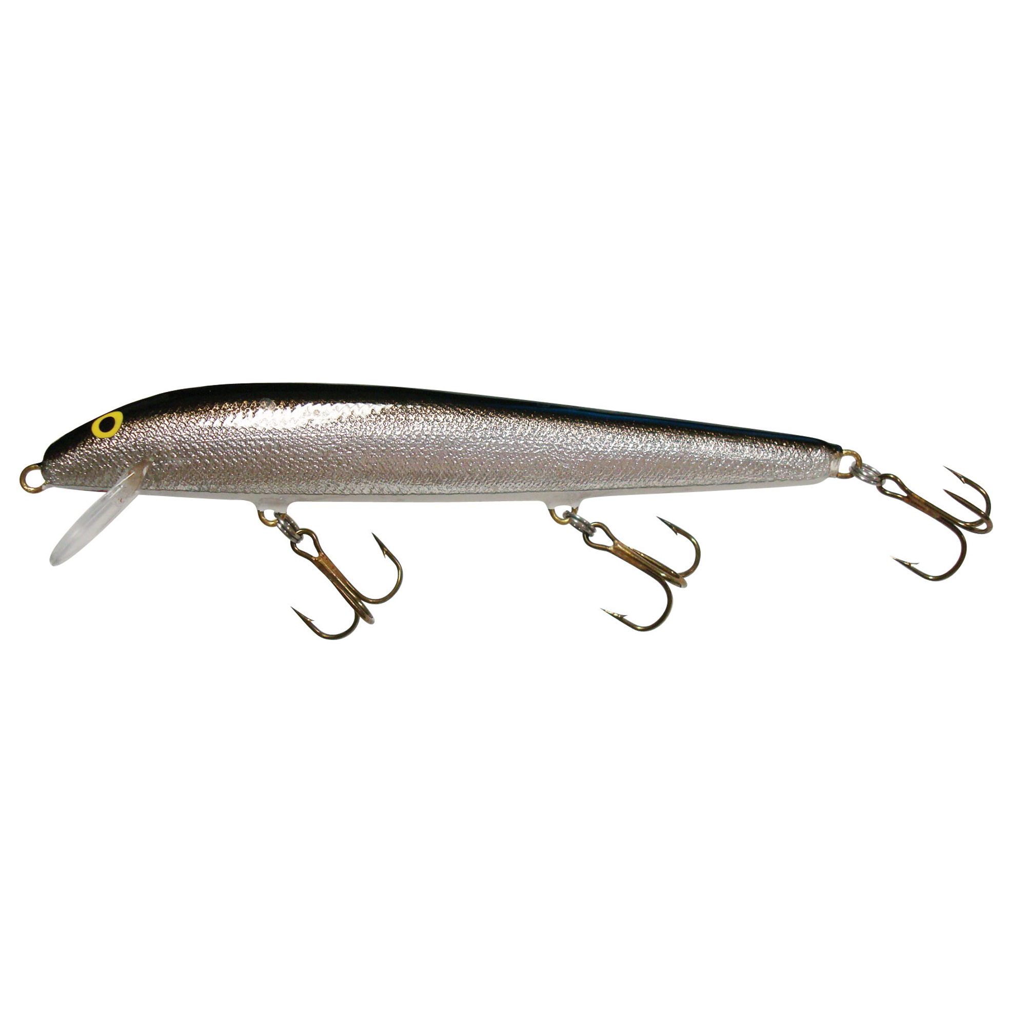 PIKE/MUSKIE AC Model 550 Shiner 5 1/2" Wood Shallow Minnow in GOLD/BLACK BACK 