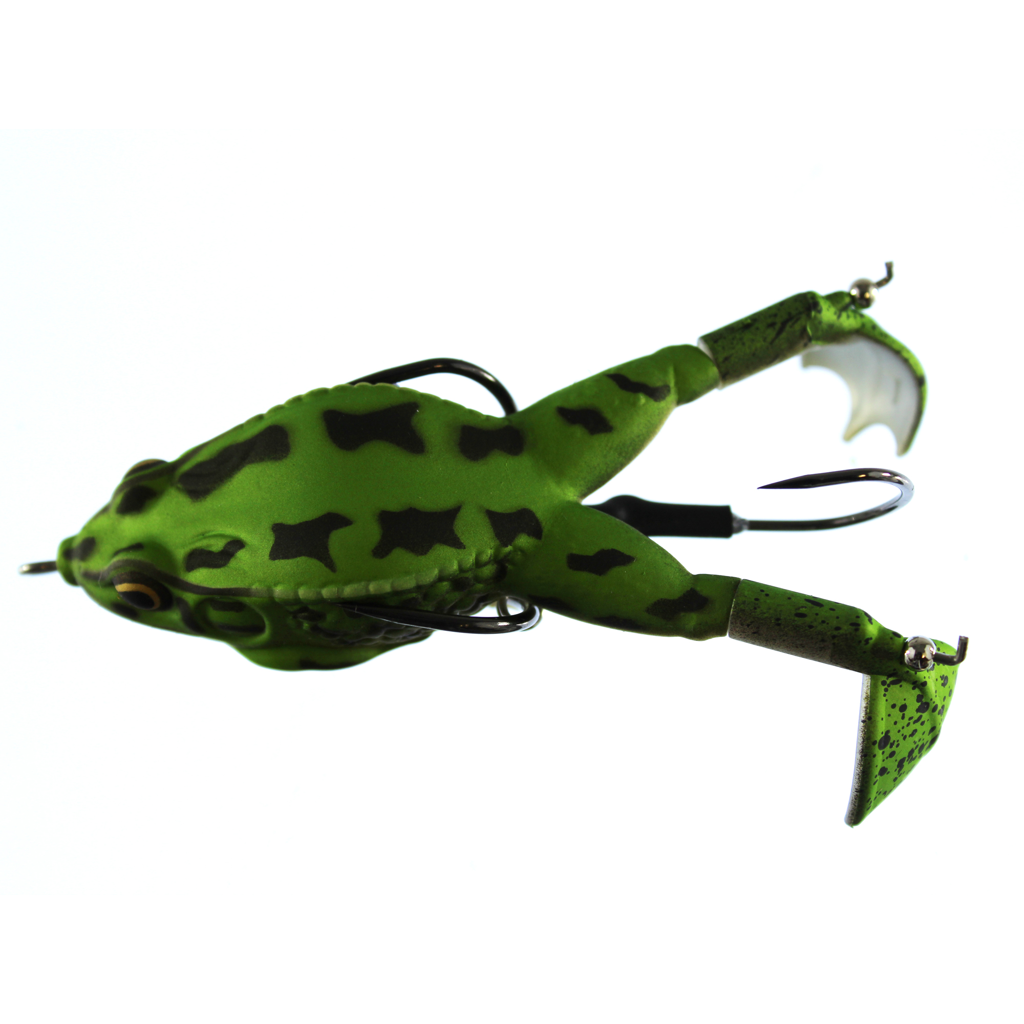 Yeacher 3.5in/0.47oz Fishing Lure Prop Frog Lures Artificial Soft Bait  Lifelike Double Propellers Frogs for Freshwater Saltwater Fishing Lure