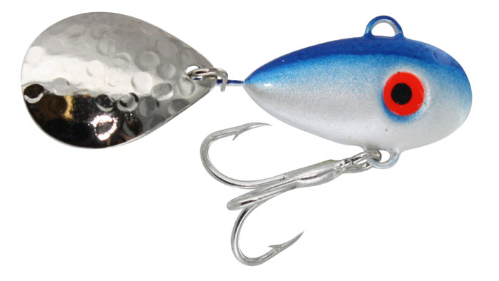 2 oz Mann-O-Lure Silver/Black Back