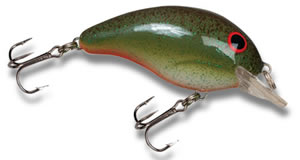 Vintage Bandit 100 Series Original Perch 2 Square Bill Crankbait