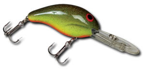 Bandit 306 300 Series Crankbait, 2 3/8 oz, Chartreuse/Black Stripes