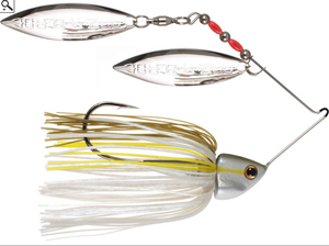 LOT of 4 Strike King Burner Spinnerbait 1/2oz White 1/2 oz Chartreuse White