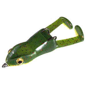 Scum Frog 3/8 oz Big Foot, Camo, Top Water Hollow Body Frog Lure 