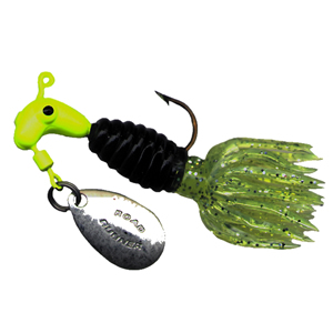 Road Runner 1603-237 Curly Tail Jig With Spinner 1/8 oz Fluorscent